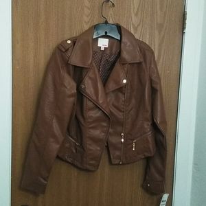 Faux Leather Jacket